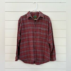 Planet Earth 100% Cotton Men's Casual Plaid Button-Down